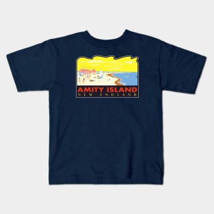 Vintage Amity Island Kids T-Shirt